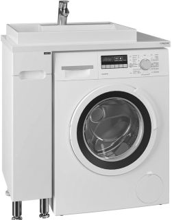 Тумба под раковину для стиральной машины СанТа Лондон 224029 19см белый